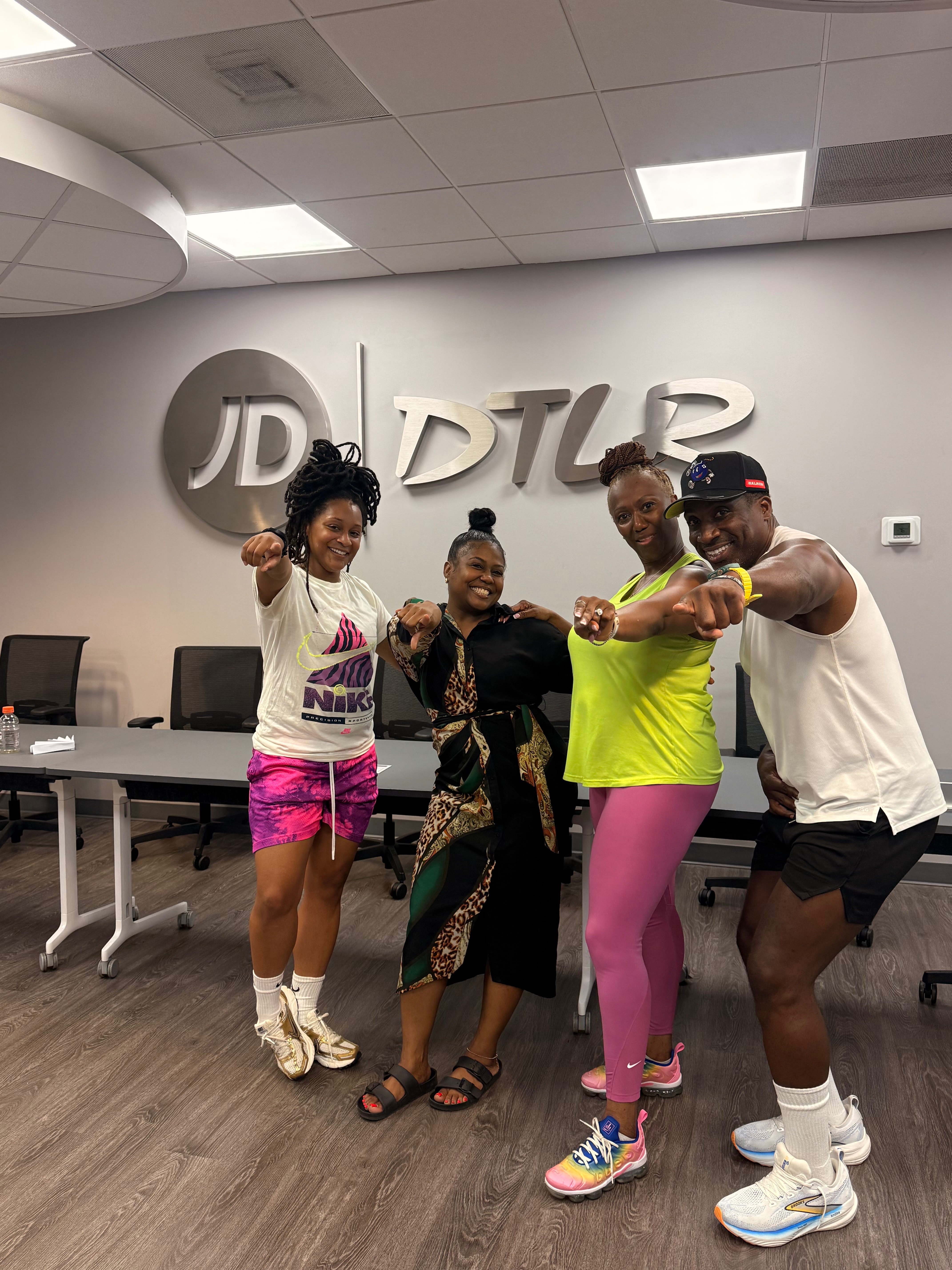 On-site fitness class with Coach Pat